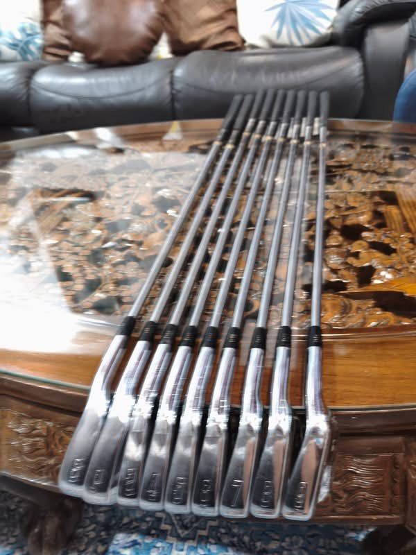 Mizuno Pro MP9 Golf Irons (Category: Golf) located in Paranaque City. Submitted by chips24 (Listing ID 1463502762, Image 2). Description: For Sale Mizuno Pro MP9 True Temper Dynamic Golf R300 R flex steel shaft irons. For only 8.7k pick up Bf Paranaque free shipping within MM..