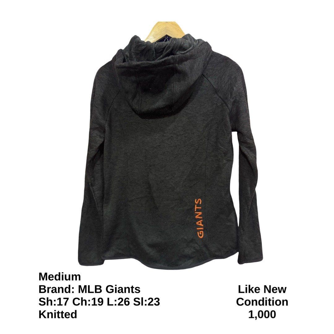 MLB Giants Knitted Hoodie Jacket (Category: Coats, Jackets and Outerwear) located in Bulacan. Submitted by rlemonfashionshop (Listing ID 1463368369, Image 3). Description: Premium Class Quality Items. Actual Item on Photo with Good/Mint Condition. Message us for inquiries, more information and confirmation. Wash before wearing. Thank you so much..