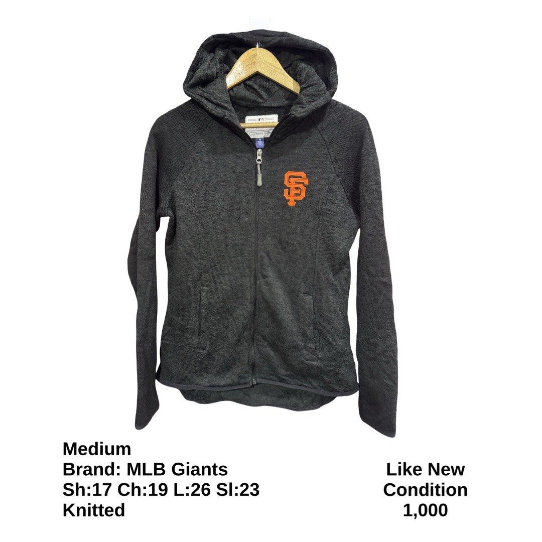MLB Giants Knitted Hoodie Jacket (Category: Coats, Jackets and Outerwear) located in Bulacan. Submitted by rlemonfashionshop (Listing ID 1463368369, Image 1). Description: Premium Class Quality Items. Actual Item on Photo with Good/Mint Condition. Message us for inquiries, more information and confirmation. Wash before wearing. Thank you so much..