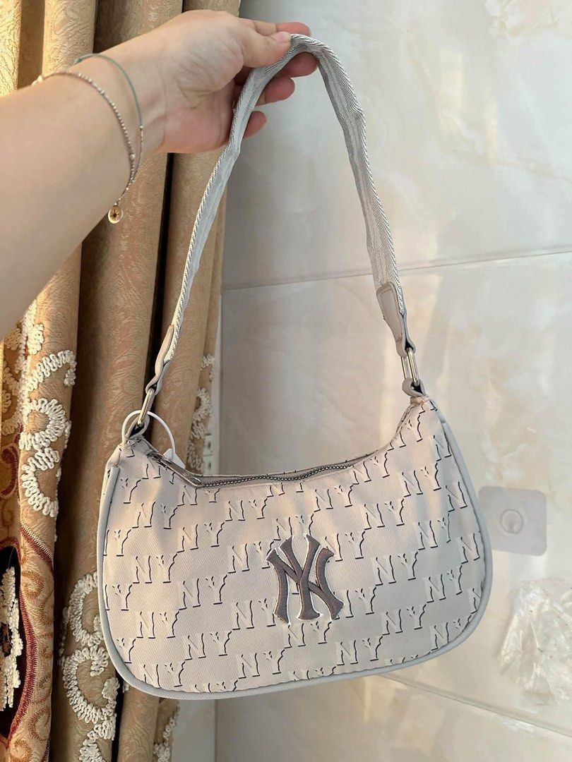 MLB Monogram Jacquard Hobo Bag (Category: Shoulder Bags) located in Quezon City. Submitted by stuffs.hellyy (Listing ID 1463482916, Image 2). Description: auth quality! 🥹.