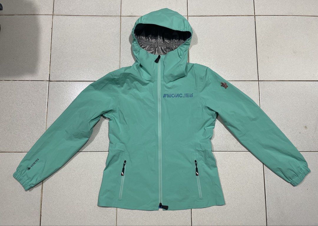 Moncler Gore-Tex Jacket (Category: Coats, Jackets and Outerwear) located in Mandaue City. Submitted by MJ_80 (Listing ID 1463453308, Image 1). Description: Womens Moncler Grenoble Valles Gore-Tex Paclite Jacket with Hood Medium Dimes : 18 X 25 Color rate & Condition : 9.9/10 Price : 16,500.
