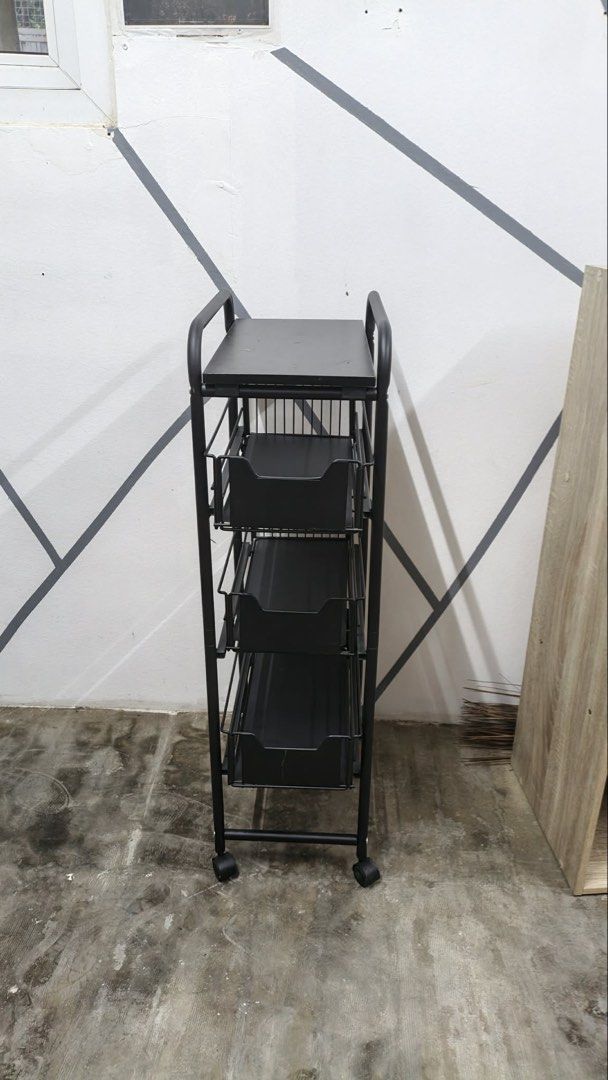 Movable rack (Category: Shelves, Cabinets & Racks) located in Muntinlupa City. Submitted by declutter.clubph (Listing ID 1463397928, Image 3). Description: Movable rack From 2.5k each now for sale at ₱1,200✨ Price still negotiable ✨ Location: RMT industrial complex, muntinlupa RMT warehouse 31AD.