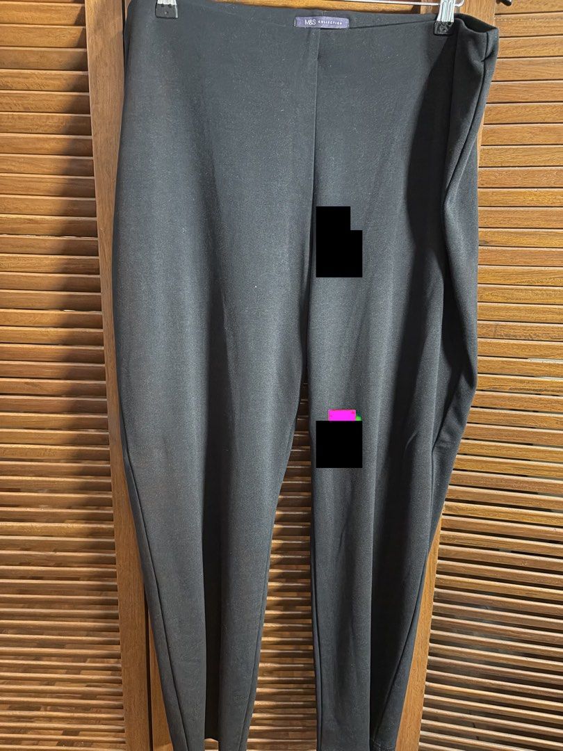 M&S Collection Black Trousers (Category: Other Bottoms) located in Quezon City. Submitted by offload.rpl (Listing ID 1463380296, Image 1). Description: - M&S Collection black trousers - Comfortable and versatile - Suitable for casual or work wear - Features an elasticated waistband for a comfortable fit - Straight leg cut.