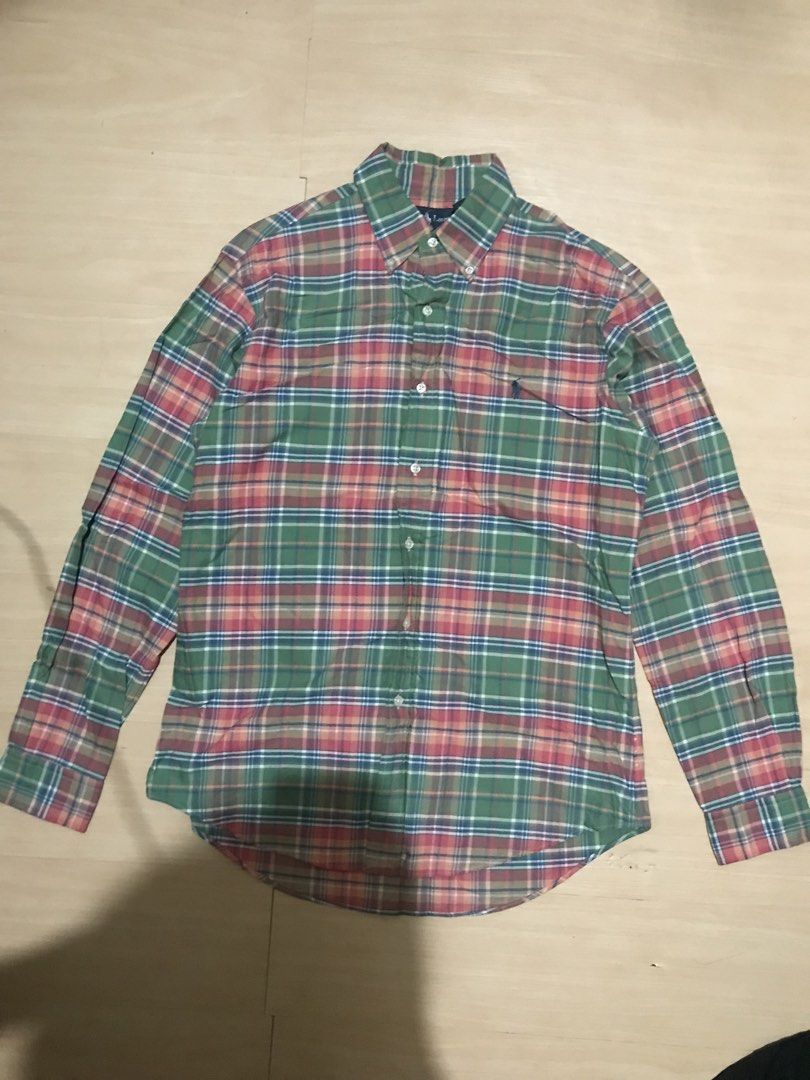 MULTI PLAID RALPH LAUREN LONG SLEEVE (Category: Formal Shirts) located in Davao. Submitted by tripgapprl (Listing ID 1463478403, Image 1). Description: Size on tag: Medium Dimes: 21.5 Width- 30 Length Condition/cr: 9.5/10 No major issue Price: ₱780 (firm) Shipping fee shouldered by buyer.