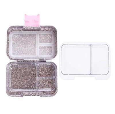 Munchbox Munchi Glitter Bento Lunch Box (Category: Food Organization & Storage) located in Manila. Submitted by jessicajoy.pads (Listing ID 1463440117, Image 2). Description: 💰 ₱650 only 🏷️ SRP: around ₱2,000+ in the Philippines ✨ Brand new, never used 🎀 Sparkly pink and silver lustre finish with pretty pink latch 🍱 Snack-size bento box, perfect for toddlers/preschoolers 🥪 Holds over 2 cups of food ✨ Comes with 2 interchangeable trays for 2 
