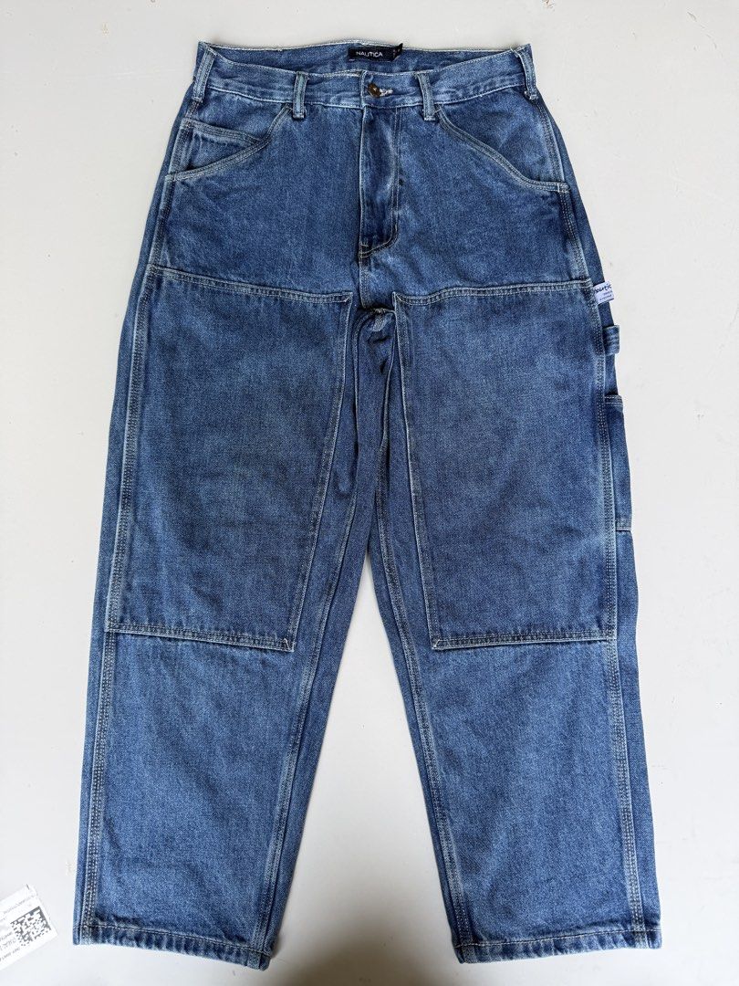 NAUTICA - Double Knee Carpenter Pants (Category: Announcements) located in Dasmarinas. Submitted by behind_the_buckx (Listing ID 1463344931, Image 2). Description: Excellent Condition Issue Missing patch back pocket Size 30 - 31 15.5 Width 38 Length 27 inseam 8.5 open leg.