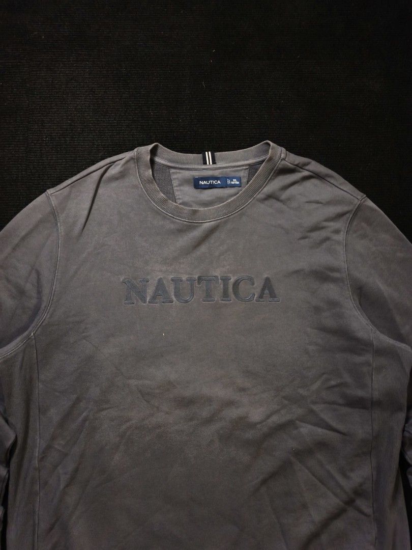 Nautica Embroided Sweater (Category: Coats, Jackets and Outerwear) located in San Fernando. Submitted by gaboo_asncn (Listing ID 1463542910, Image 3). Description: - Nautica Embroided Sweater - Size: 2XL on tag (W25/L30) - Condition: Excellent - Color Rate: 9.5/10 - No Issue.