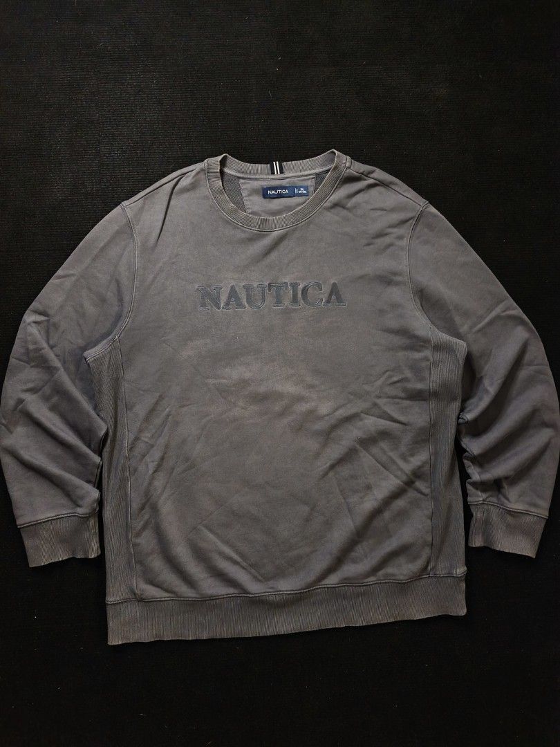 Nautica Embroided Sweater (Category: Coats, Jackets and Outerwear) located in San Fernando. Submitted by gaboo_asncn (Listing ID 1463542910, Image 2). Description: - Nautica Embroided Sweater - Size: 2XL on tag (W25/L30) - Condition: Excellent - Color Rate: 9.5/10 - No Issue.