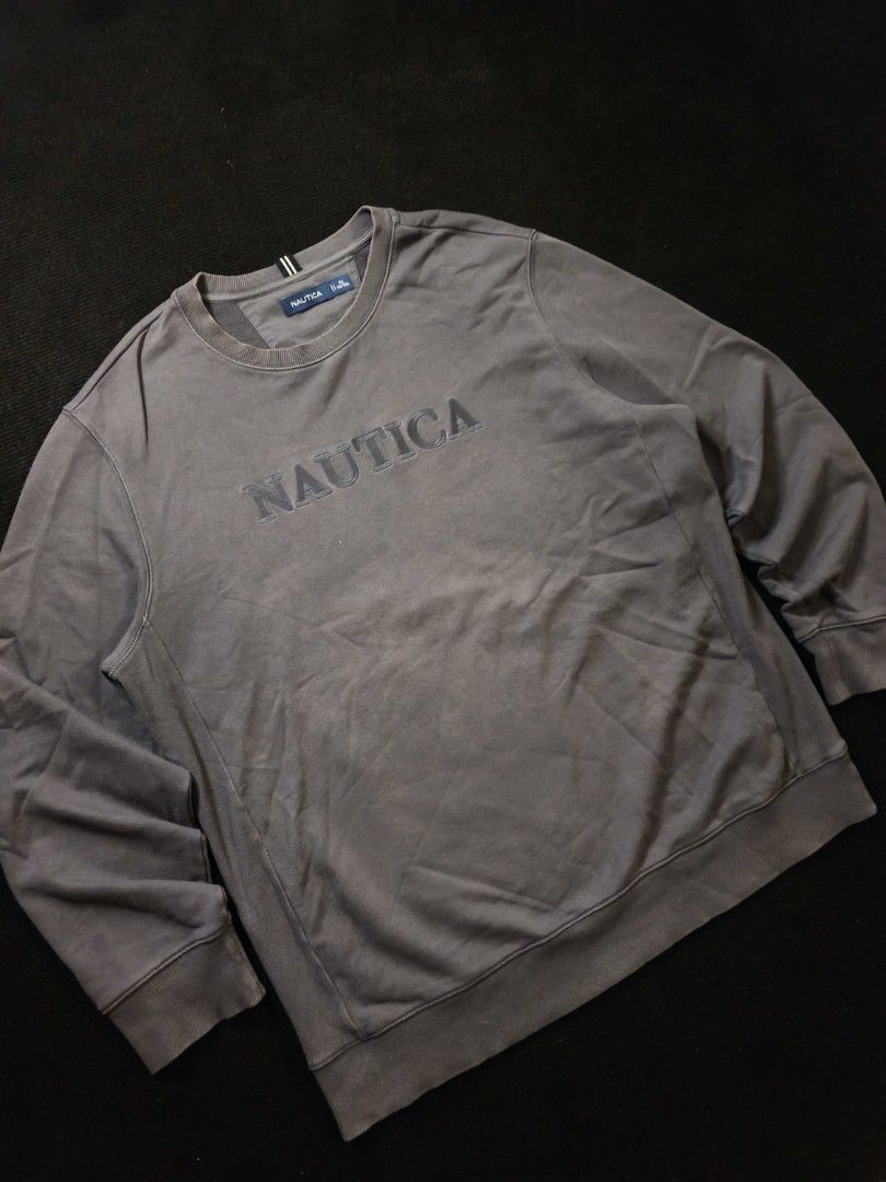 Nautica Embroided Sweater (Category: Coats, Jackets and Outerwear) located in San Fernando. Submitted by gaboo_asncn (Listing ID 1463542910, Image 1). Description: - Nautica Embroided Sweater - Size: 2XL on tag (W25/L30) - Condition: Excellent - Color Rate: 9.5/10 - No Issue.