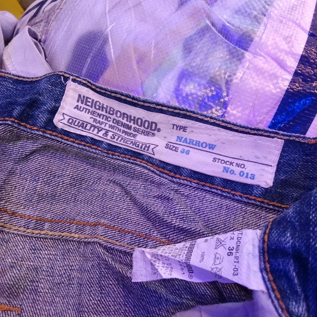 Neighborhood pants (Category: Jeans) located in Manila. Submitted by tcbukay_zxc25 (Listing ID 1463552694, Image 2). Description: neighborhood pants size 36 excellent parang pa hard denim pa toh kapal.