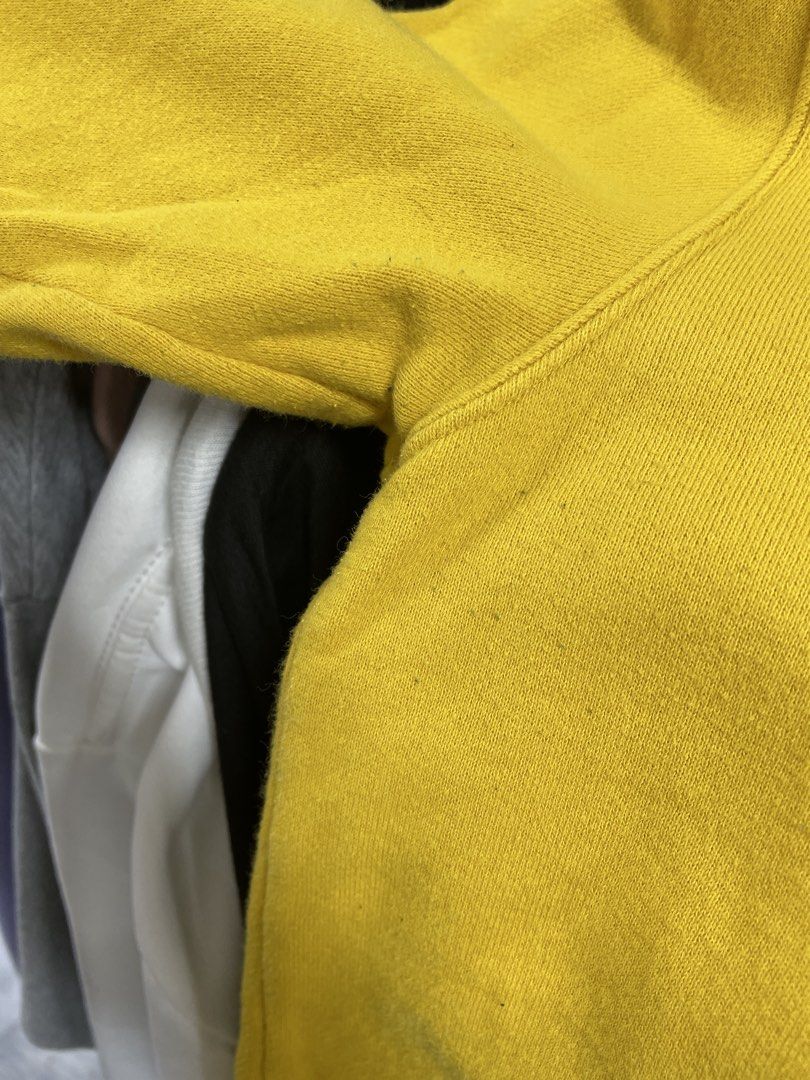 Ne-net Pocket Sweatshirt Made in Japan (Category: Coats, Jackets and Outerwear) located in Lucena. Submitted by riyizthriftz (Listing ID 1463496795, Image 2). Description: - Adorable yellow sweatshirt - Features a cute black cat pocket design - Made in Japan - Material: 100% Cotton (5% Polyurethane ribbing) - Ideal for casual wear - Easily pairs with jeans or skirts - A fun and stylish addition to your wardrobe - Good condition - Color rate 9/10 