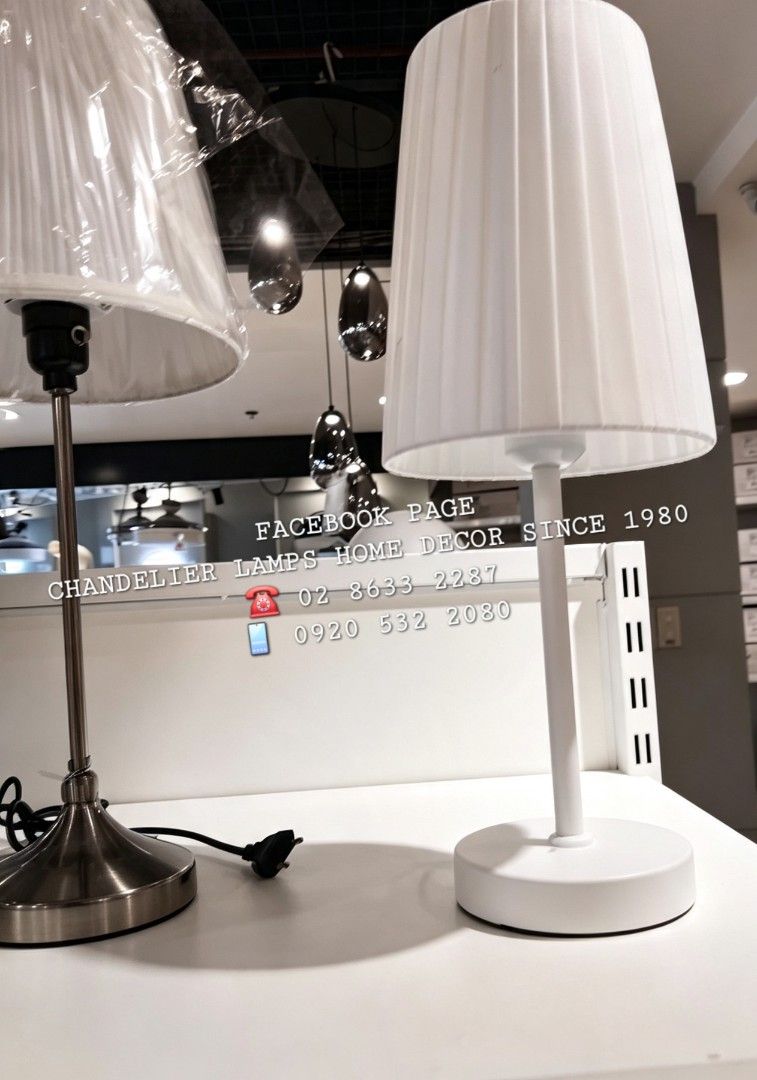 New arrival table lampshade (Category: Lighting) located in Manila. Submitted by aranyailawan (Listing ID 1463482733, Image 3). Description: 🪬🧿 COLLECTING ORDERS🧿🪬 SAME DAY DELIVERY SHIPPING We're now open to serve you DESIGN ORDER NAME ADDRESS LANDMARK CELLPHONE NUMBERC.O.D Metro Manila only W/ delivery fee PAYMENT FIRST Province Area W/ Shipping fee FACEBOOK PAGE Chandelier Lamps Home Decor Since 1980 ☎️ 02 8633 2287 📱0920 532 2080#ModernC