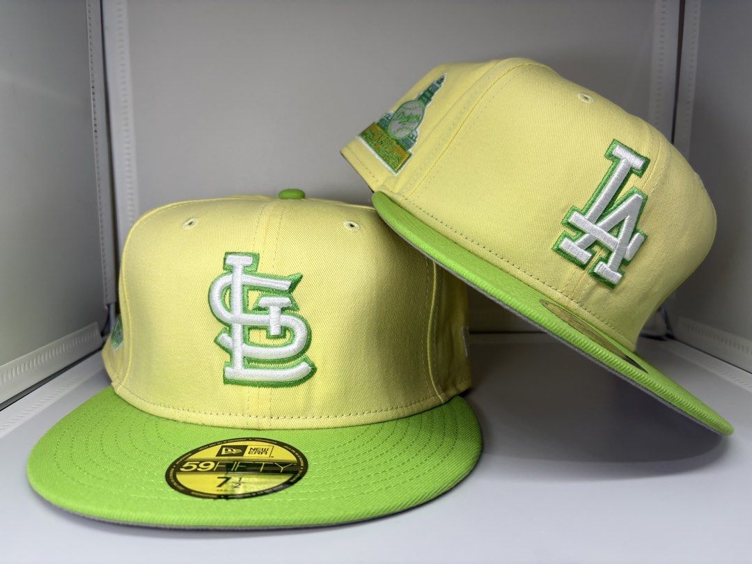 New Era Caps (Category: Caps & Hats) located in Manila. Submitted by daph_ron0831 (Listing ID 1463528207, Image 2). Description: New Era 59FIFTY St. Louis Cardinals and Los Angeles Dodgers World Series Fitted Cap (Size 7 1/2) Take both for PHP 2,000 + Delivery Fee If only interested with one, it's priced at PHP 1,200..