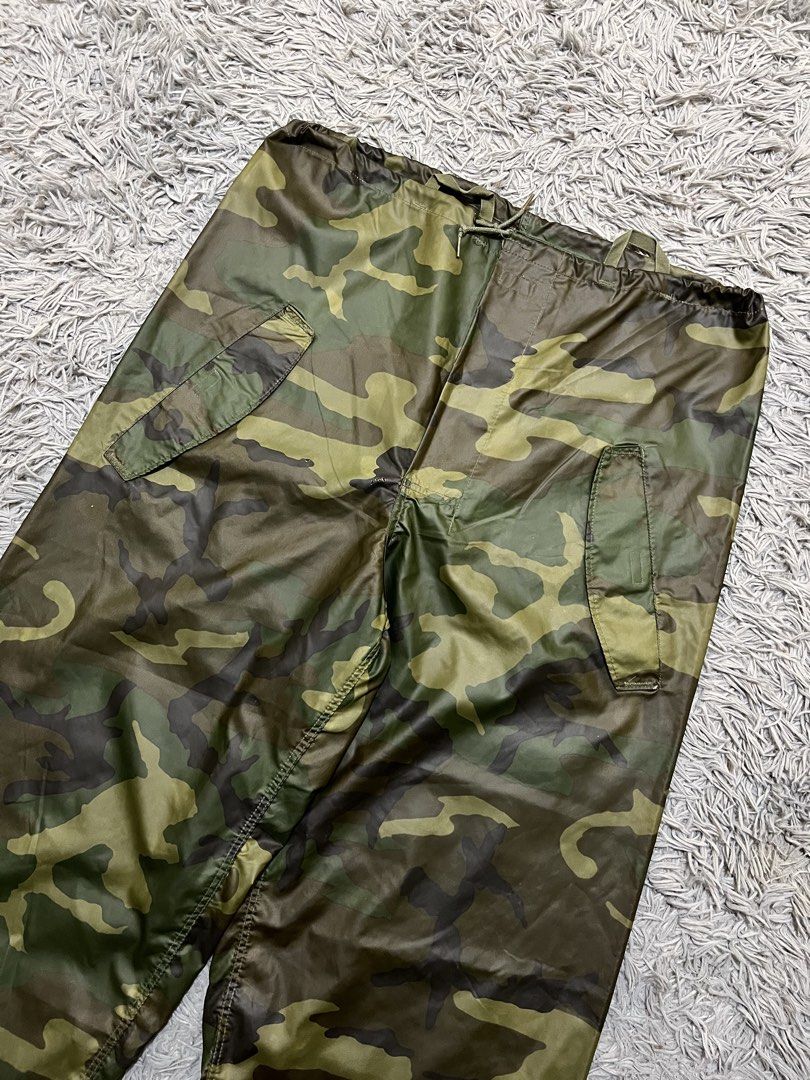 New GI Woodland Camo Waterproof Drawstring Pants (Category: Trousers) located in Baguio. Submitted by feelathome (Listing ID 1463377089, Image 3). Description: New GI Woodland Camo Waterproof Drawstring Pants Tag size: fits L-XL Waistline: 34-40 Outseams: 45” Thighs: 14.5” Leg opening: 10.5” adjustable In pristine condition 875php Free nationwide shipping. Read the description and check all photos carefully before buying. If you have any question