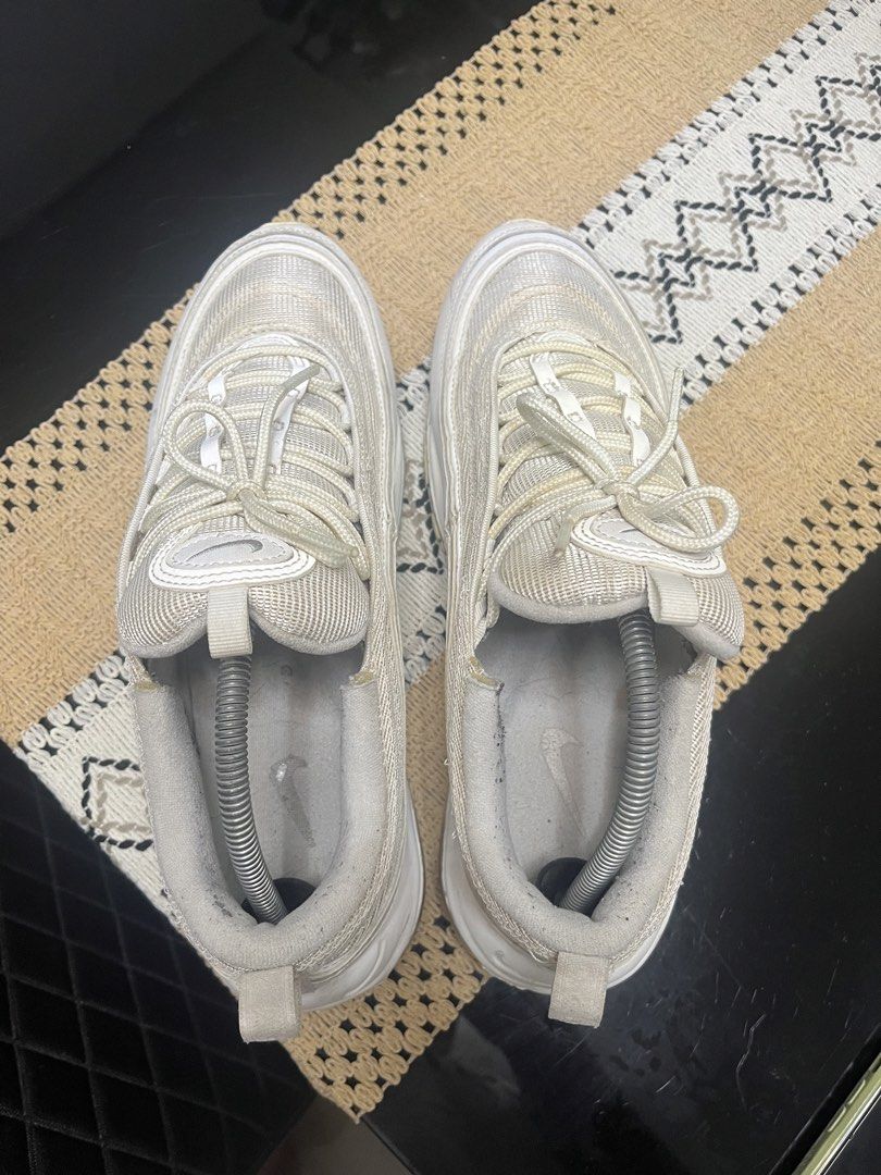 Nike Air Max 97 Triple White (Category: Sneakers) located in Quezon City. Submitted by cannadr3w (Listing ID 1463495451, Image 2). Description: FOR SALE‼️ Nike Air Max 97 Triple White Very good used condition Needs deep cleaning Size 10.5US Men No inclusion. WALANG LAST PRICE‼️ AUTO PASS sa BURAOT‼️ Loc. Solano, NV.