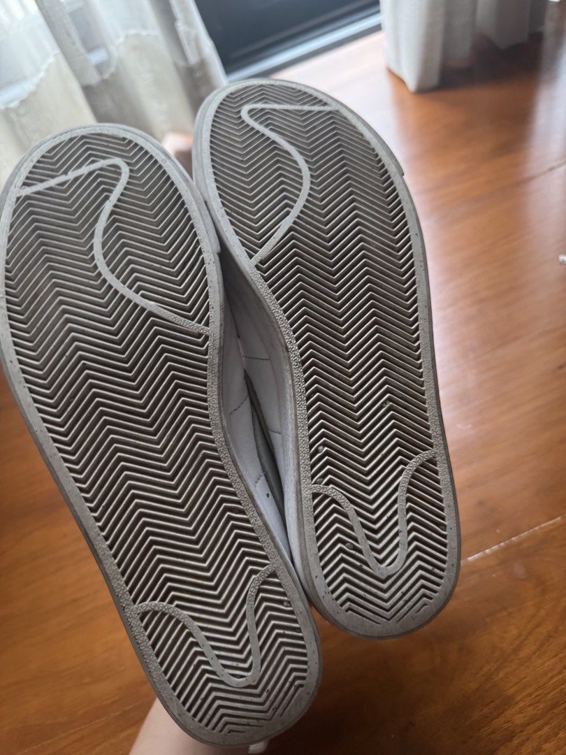 Nike Blazer Low Leather White Sneakers (Category: Sneakers) located in Pasig City. Submitted by kutleyn (Listing ID 1463377991, Image 3). Description: - Classic white Nike Blazer Low sneakers - Leather upper - US Size 8 / EUR 39 - Perfect for everyday wear - Soles show some wear but have plenty of life left - Versatile addition to your sneaker collection.