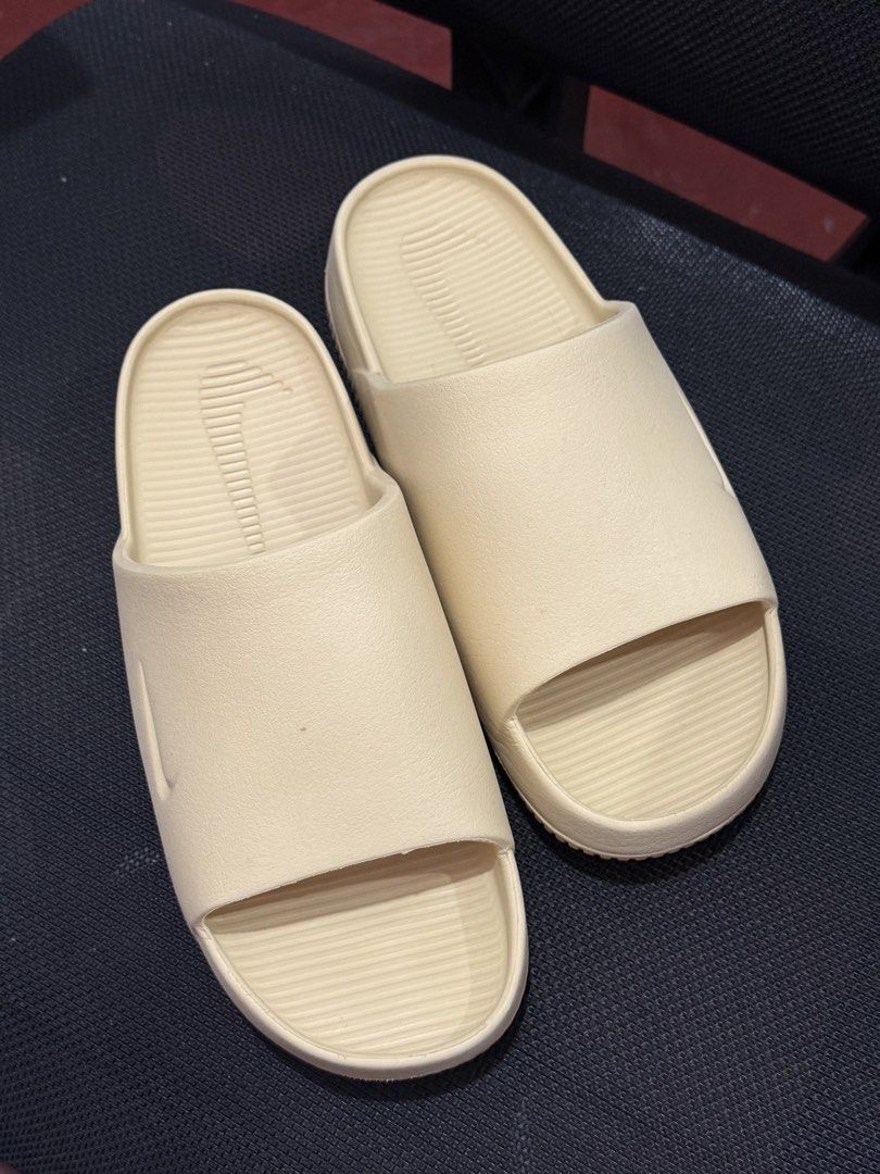 Nike Calm Slides - Sail (Size M8/W9) (Category: Slippers & Slides) located in Quezon City. Submitted by mmbjr (Listing ID 1463456878, Image 2). Description: Selling my original Nike Calm Slides in Sail. - size: M8 / W9 - color: - used but in very good condition - clean and well maintained - no box - no major damage.