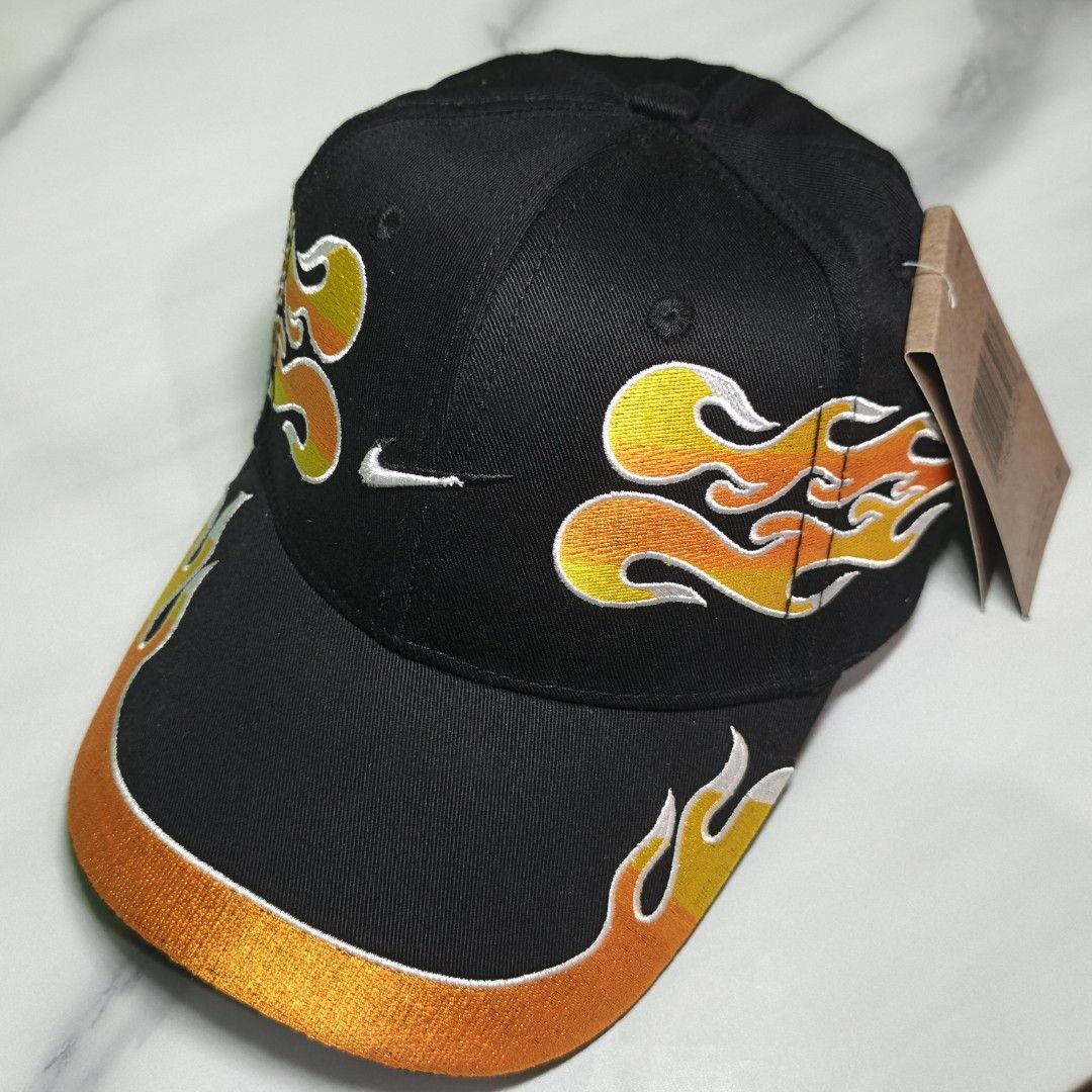 Nike Club Structured OG Flame Cap(High quality replica) (Category: Caps & Hats) located in Dasmarinas. Submitted by nifty_n00k (Listing ID 1463327332, Image 1). Description: - Black Nike cap - Features unique orange and yellow flame embroidery on the brim - Iconic Nike swoosh logo - Brand new with original tags attached - Ideal for casual and everyday wear.
