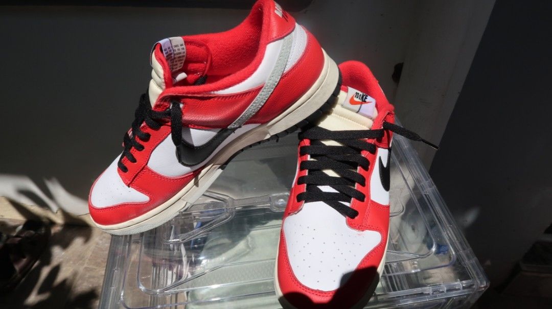 Nike Dunk Low Red White Black (Category: Sneakers) located in Manila. Submitted by marklester72942 (Listing ID 1463366941, Image 1). Description: - Classic Nike Dunks in iconic red, white, and black colorway. - Low-top silhouette for a sleek look. - Features black laces and the signature Nike Swoosh. - Cream midsole and outsole add a vintage touch. - Ideal for everyday wear and versatile styling..