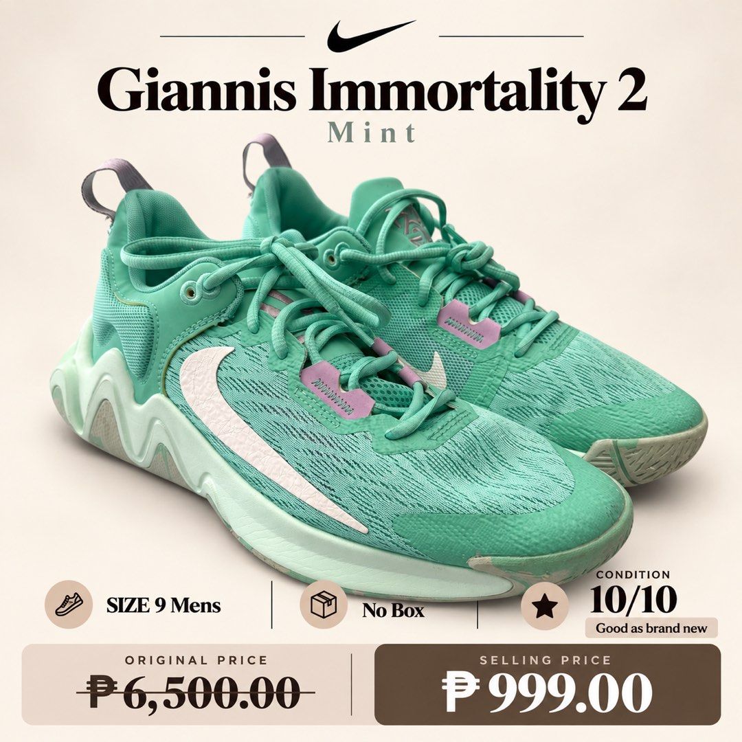 Nike Giannis Immortality 2 (Category: Sneakers) located in Manila. Submitted by alexisjose91 (Listing ID 1463342478, Image 1). Description: .