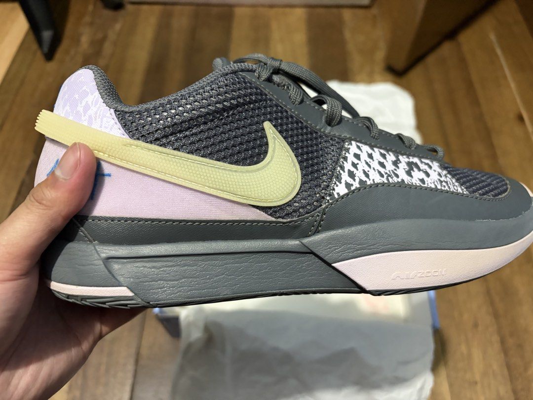 Nike Ja 1 “Personal Touch” Size 8 for Men (2nd hand) (Category: Sneakers) located in Manila. Submitted by rams030919 (Listing ID 1463448083, Image 3). Description: Selling my 2nd hand Ja 1 “Personal Touch” - used but not abused - minimal stain at the heel of the shoes - used indoors - with complete box and receipt (malabo na) - bought 2 years ago - RFS: decluttering - as is where is - can do meet-ups in SM Megamall Message me for more pictures/vi