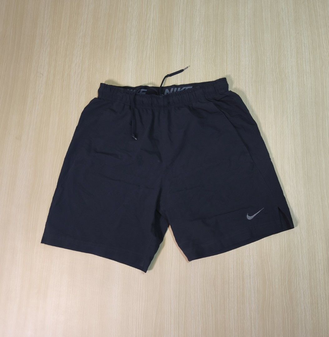 Nike Men's Black Running Shorts Size M (Category: Shorts) located in Santo Tomas. Submitted by ThriftyTeng07 (Listing ID 1463339181, Image 1). Description: Nike Running Short Medium on tag "Waistline 31-34" Length-17.5" Excellent condition Quickdry/Stretchable/ Embroid Logo 500+SF ONLY #Nike.