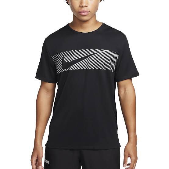 Nike Miler Flash Running T-Shirt Black Reflective Silver (Category: Activewear) located in Pasig City. Submitted by abogadosupremo (Listing ID 1463471211, Image 2). Description: - Nike Miler Flash running t-shirt - Color: Black with reflective silver graphic detail - Material: Lightweight and breathable fabric - Ideal for: Running or everyday wear - 100% Legit and Authentic - Very Good Condition - Can pass as bnew cause i used it once - Color may