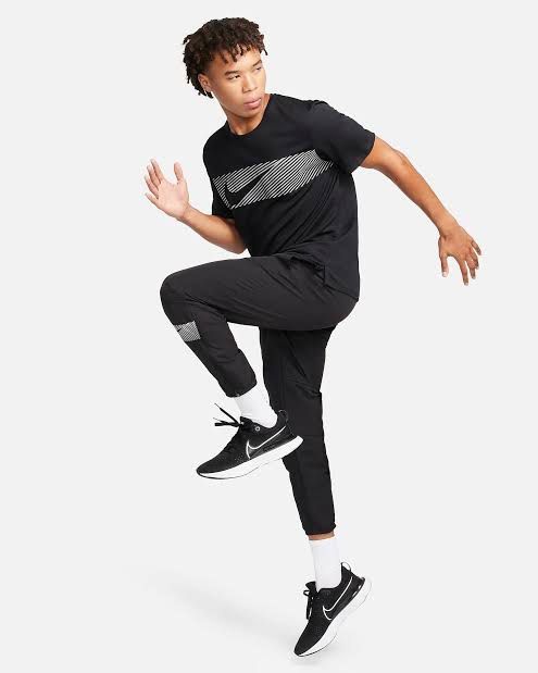 Nike Miler Flash Running T-Shirt Black Reflective Silver (Category: Activewear) located in Pasig City. Submitted by abogadosupremo (Listing ID 1463471211, Image 3). Description: - Nike Miler Flash running t-shirt - Color: Black with reflective silver graphic detail - Material: Lightweight and breathable fabric - Ideal for: Running or everyday wear - 100% Legit and Authentic - Very Good Condition - Can pass as bnew cause i used it once - Color may