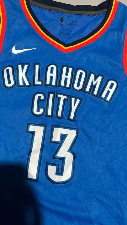 Nike Oklahoma City Thunder Paul George (Category: Tshirts & Polo Shirts ) located in Naga. Submitted by rexivan (Listing ID 1463499848, Image 3). Description: Nike Oklahoma City Thunder Paul George As new condition C.R: 10/10 Dimes: 20 x 28 Size S on tag No Issue Need wash only Price + Shipping fee 📍CITY OF NAGA CEBU Unli Vouch & Video Call For Safety.