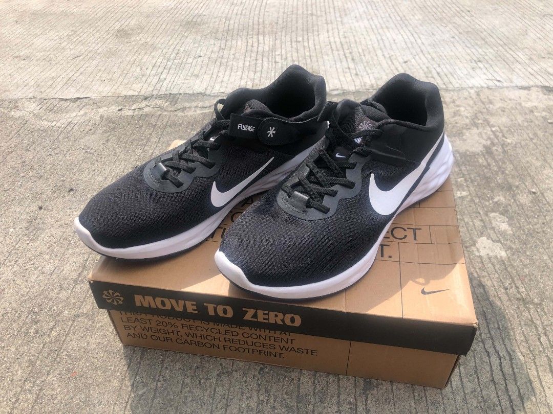 Nike Revolution 6 FlyEase Next Nature (Category: Casual Shoes) located in Binan City. Submitted by shentekashi (Listing ID 1463494883, Image 1). Description: Nike Revolution 6 FlyEase Next Nature Size: US 10 Men’s (UK 9/ EUR 44 / 28 cm) Color: Black/White/Iron Grey Style Code: DC8992-003 Key Features: • FlyEase strap for easy slip-on & secure fit • Lightweight mesh upper for daily comfort & breathability Meetup: Pavilion Mall Biñan / SM Sta. Rosa