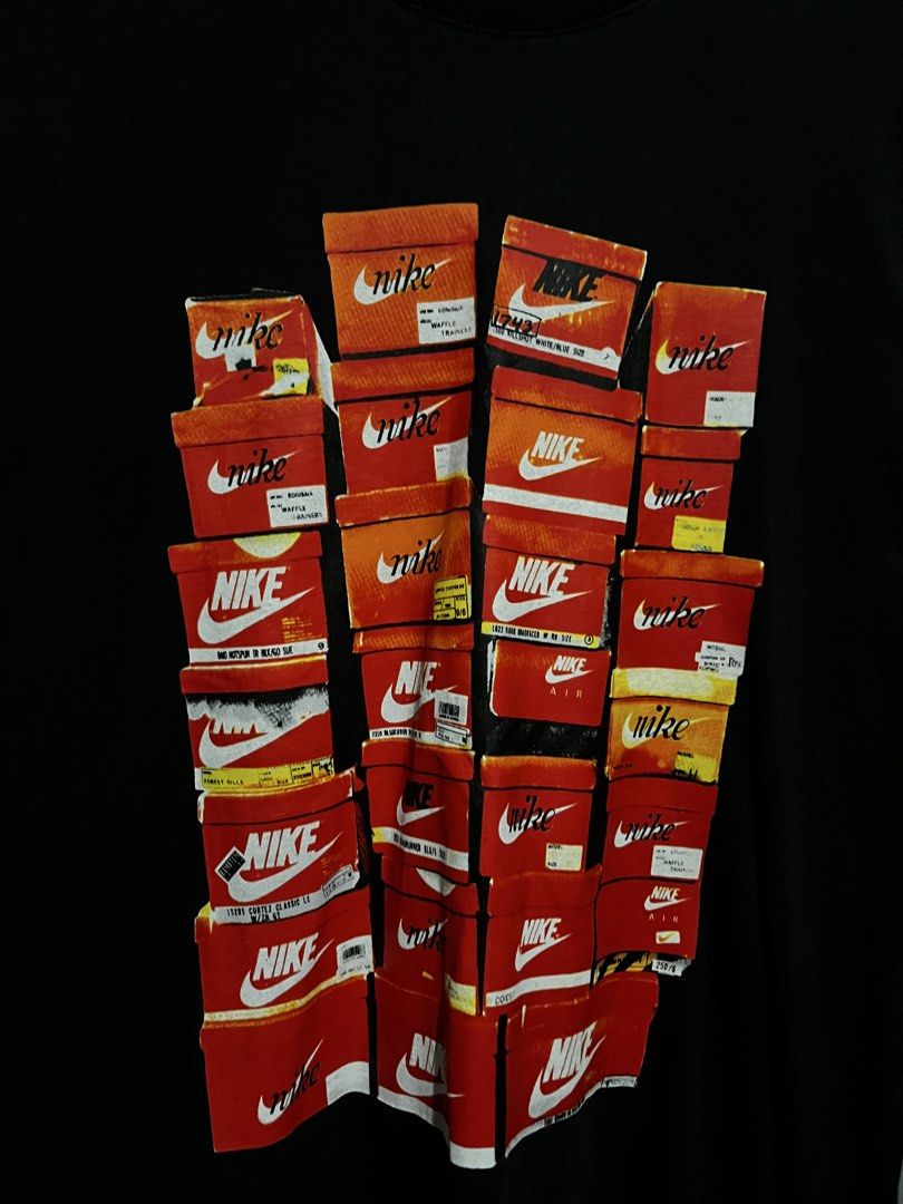 NIKE SHOE BOX SHIRT (Category: Tshirts & Polo Shirts ) located in Lucena. Submitted by mddlchld (Listing ID 1463374127, Image 2). Description: NIKE SHOE BOX SHIRT AUTHENTIC / LEGIT SIZE 2-XL ON TAG VERY GOOD CONDITION COLOR RATE: 9/10 ISSUE: NONE ₱650.