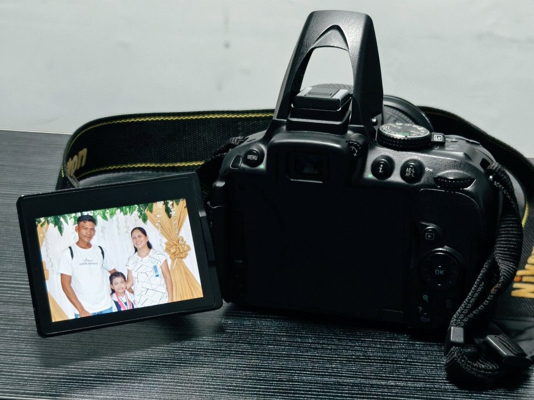 NIKON D5300 with sigma 17-70 mm (Category: Cameras) located in Caloocan City. Submitted by vastriver.08d19d (Listing ID 1463517846, Image 3). Description: 📸 INCLUSIONS (NIKON SYSTEM): ✅ Nikon D5300 DSLR Body (24k+ shutter count, no dents/cracks) ✅ Nikkor AF-P 18-55mm VR Kit Lens ✅ Original Nikon Battery + Charger ✅ 🔋 2 Extra Batteries ✅ 🎒 Nikon Original Camera Bag ✅ 🖼️ Nikon Strap ✅ 💾 128GB SD Card — shoot & store instantly! --- 🎁 BONUS LEN