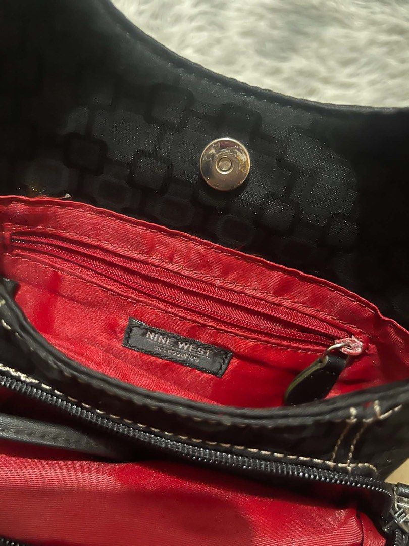 Nine West Y2K Black Mini Hand Bag (Category: Purses & Pouches) located in Manila. Submitted by cremehaul (Listing ID 1463549877, Image 3). Description: Good as new With card holder Check each pic Complete tags.
