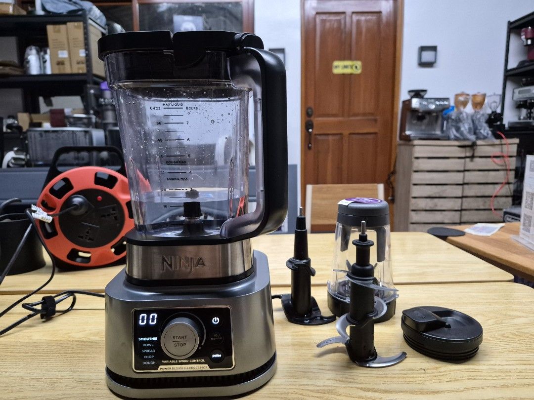 Ninja Foodi Power Blender and processor system (Category: Juicers, Blenders & Grinders) located in Pulilan. Submitted by srtidon (Listing ID 1463473297, Image 1). Description: Ninja Foodi Power Blender and processor system Features: Hybrid edge blades assembly (High grade stainless steel blades) Power-Dense Motor -6 Auto-IQ Preset Programs (Extract, Smoothie, Bowl, Spread, Chop, Dough) -Pulse Button Item condition: demo unit not brand new fully f