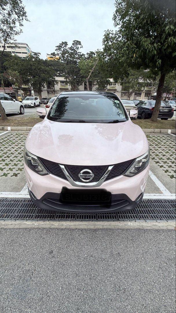 Nissan Qashqai 1.2 DIG-T Premium (A) (Category: Used Cars) located in Singapore. Submitted by antares111 (Listing ID 1463495603, Image 1). Description: Comes with servicing records Recently replaced entire aircon system less than 6 months New Compressor, Condensor and Coiling coil Start stop battery 10 inch high specs Android display Many other wear and parts replaced as well with records. Car is wrapped in pink wrap for a year only. Original dar