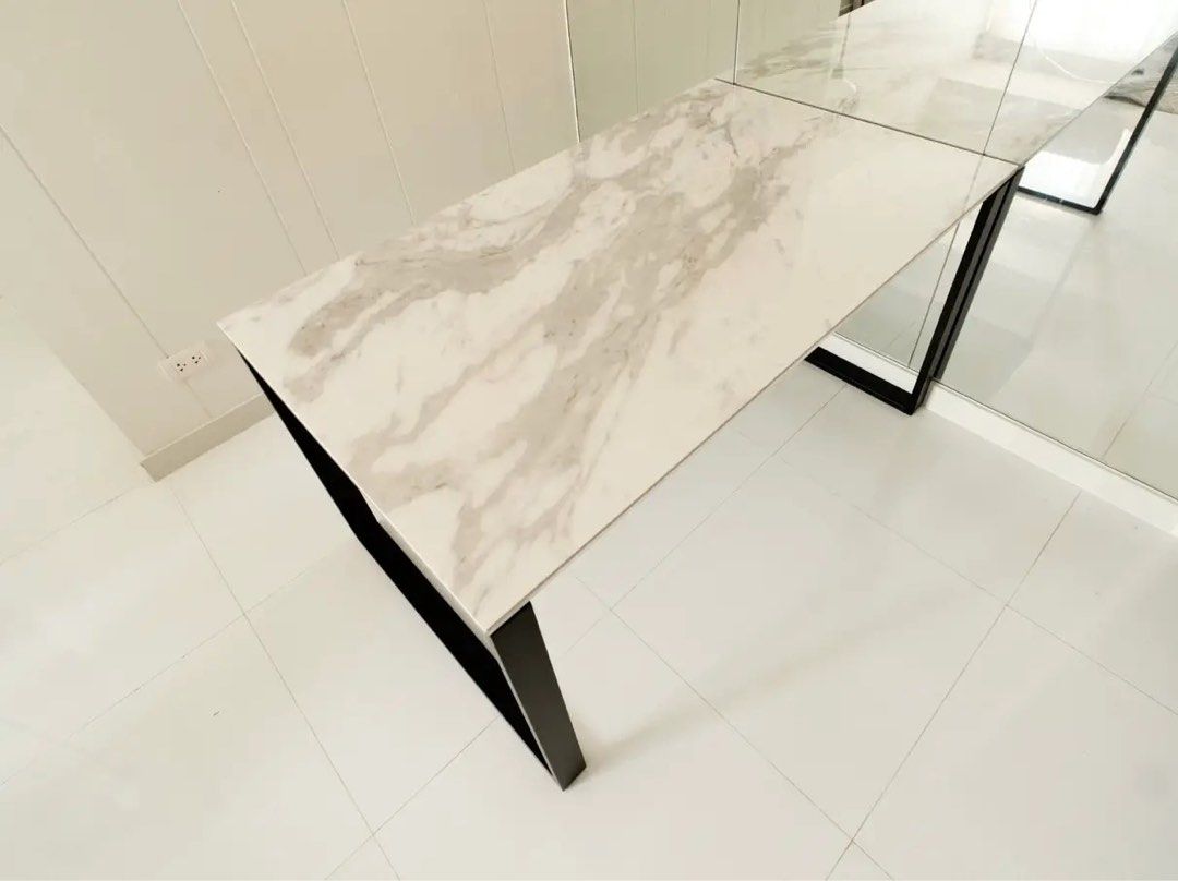 Nitori Ceramic Dining Table ( Ceramic DT 135 WH CR03) (Category: Tables & Sets) located in Manila. Submitted by agassi11 (Listing ID 1463366729, Image 2). Description: Nitori Ceramic Dining Table ( Ceramic DT 135 WH CR03) Hello! We’re selling our Nitori Ceramic Dining Table. This is already sold out in Nitori. Model: Ceramic DT 135 WH CR03 Size: Width 135 cm × Depth 80 cm × Height 70 cm Price: ₱22,000 4-seater but its wide and can be 6-seater Fai