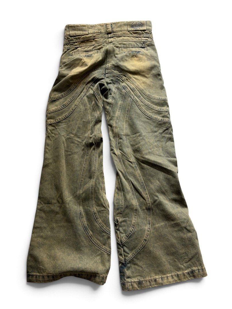 No Faith Studios Wave Jeans (Category: Jeans) located in Manila. Submitted by fashokilla (Listing ID 1463334005, Image 2). Description: No Faith Studios Wave Jeans P3700 (Negotiable) feel free to make an offer no lowballers W: 28-29 L: 41 Leg Hole: Flared (11) DECLUTTERING ITEMS M on size tag Bought on Carousell also way back 2025 for 8000 so im selling it for over half of its price Manila Location.