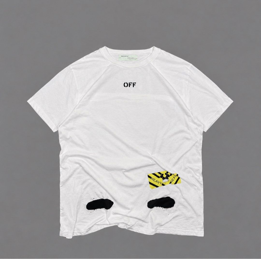 Off White Tshirt (Category: Tshirts & Polo Shirts ) located in Paranaque City. Submitted by thrift_in_the_hoods (Listing ID 1463421214, Image 1). Description: Dimes: 23x30 Issue: NeedsWash .