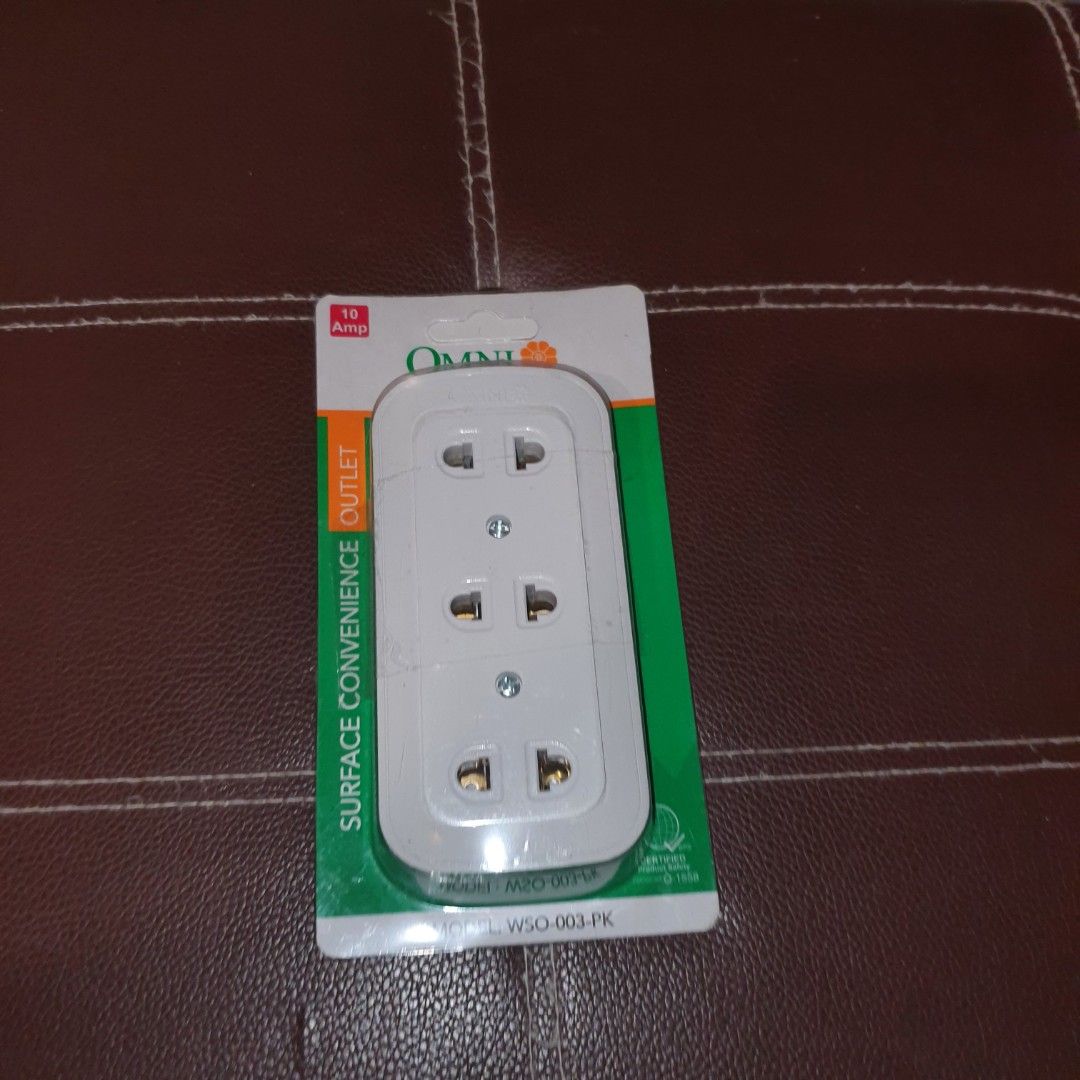 Omni surface outlet 3 gang extension (Category: Craft Supplies & Tools) located in Pasig City. Submitted by fast-ship (Listing ID 1463328696, Image 3). Description: .