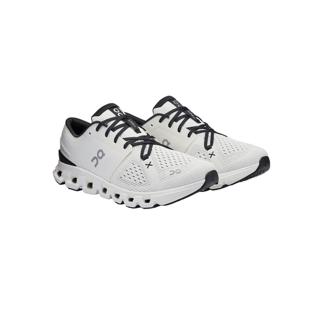 On Cloud X4 Ivory Black (Category: Sneakers) located in Manila. Submitted by rafaelamartin (Listing ID 1463430769, Image 1). Description: - On Cloud X Running Shoes (White/Black) - Lightweight & breathable mesh upper - Ideal for running and training - Signature CloudTec® sole for superior cushioning - Secure lace-up closure - Perfect for your next workout session.