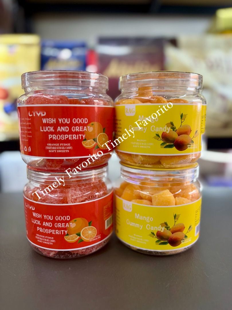 Orange/Mango Gummy Soft Candy 450g (Category: Packaged & Instant Food) located in Pasay City. Submitted by timelyfavorito1 (Listing ID 1463466434, Image 1). Description: Disclaimer: Timely Favorito is not affiliated with any of the brands posted on this account. Copyright & Trademarks are sole property of the brand owners..