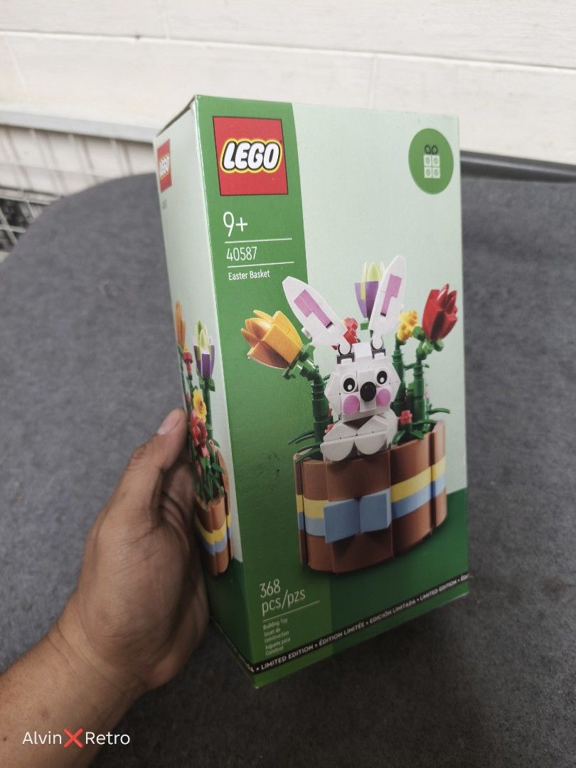 Original LEGO 40587 Easter Basket (Category: Lego & Building Sets) located in Manila. Submitted by alvinretro (Listing ID 1463455803, Image 1). Description: The highlighted item is the LEGO 40587 Easter Basket. This set was originally released in March 2023 as a limited-edition "Gift with Purchase" (GWP) and has since been retired. Tayuman, Manila.