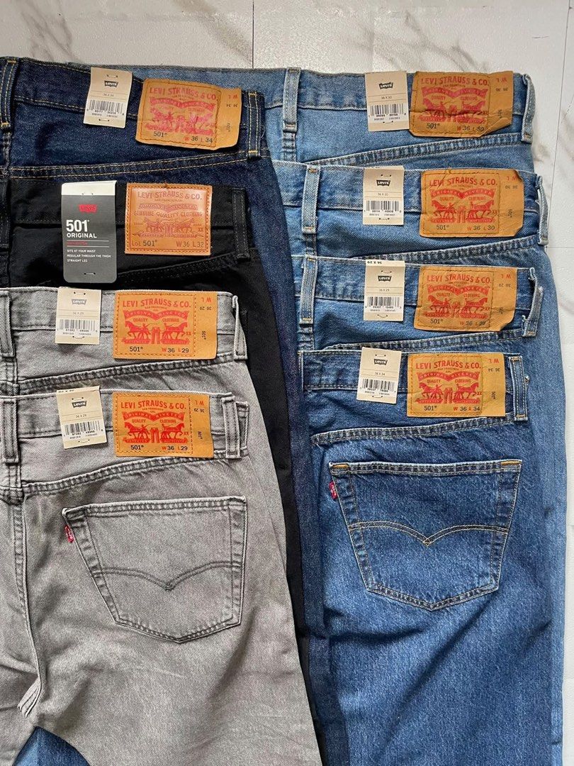 ORIGINAL LEVIS 501 (Category: Jeans) located in Manila. Submitted by prelovedseekerph (Listing ID 1463488645, Image 1). Description: ORIGINAL LEVIS 501 Size: 36 ‼️ PRICES VARY ✅ Brand new & Original ✅ from the USA.
