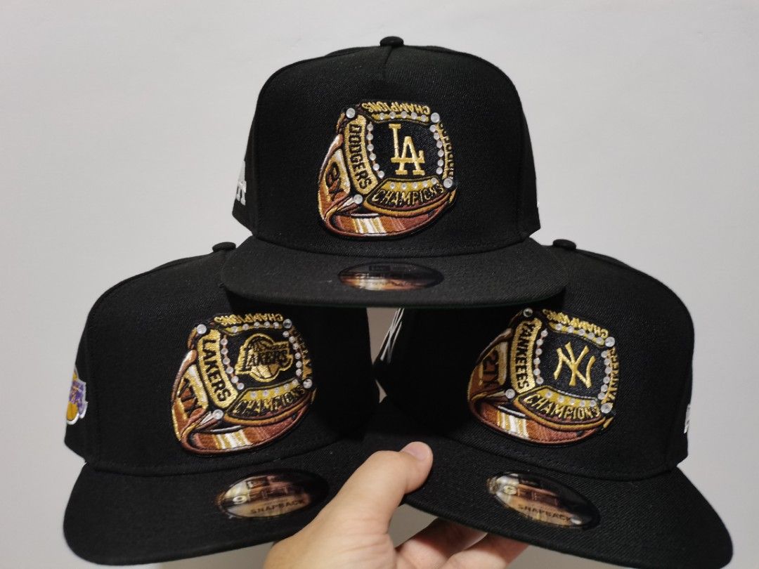 Original New Era 9fifty Cap (Category: Caps & Hats) located in Indang. Submitted by capitenyo (Listing ID 1463386840, Image 1). Description: Authentic New Era NBA Logo 9fifty Cap ✅ Structure Dome Snap back ✅ With Rhinestones ✅ Available teams LA Dodgers , New York Yankees , LA Lakers 6pcs only ✅ Dome Size - Medium to Large ✅ Black Color Dome and Visor ✅ Color rate - 10/10 ✅ Materials - 100% Polyester ✅ Made in Bangladesh ✅ Condition - Brand New, 