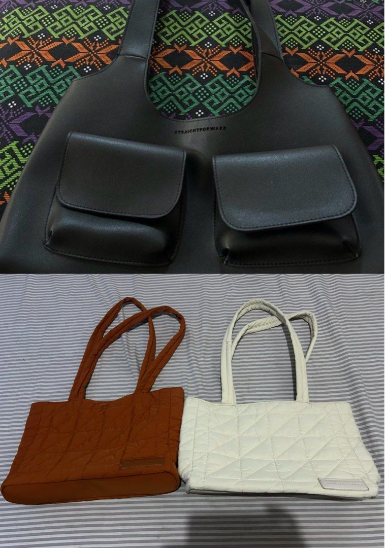 ORIGINAL STRAIGHT FORWARD (Category: Shoulder Bags) located in Manila. Submitted by 2025declutterring (Listing ID 1458689773, Image 1). Description: LP POSTED No issues. Bundle 1200 (3bags) Shipping fee to be shouldered by the buyer..