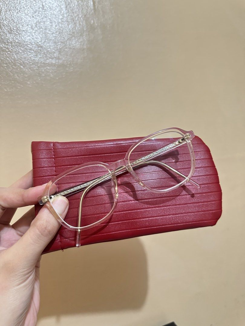 Owndays Eyeglasses - Clear Graded Lens (Category: Sunglasses & Eyewear) located in Rizal. Submitted by miss2lyps (Listing ID 1463374615, Image 1). Description: - graded lens, can be replace. - used for 1 year, rfs upgrading. - comes with pouch - with slightly signs of usage under the lens. But not noticeable since this is a clear frame. - very durable, lightweight .
