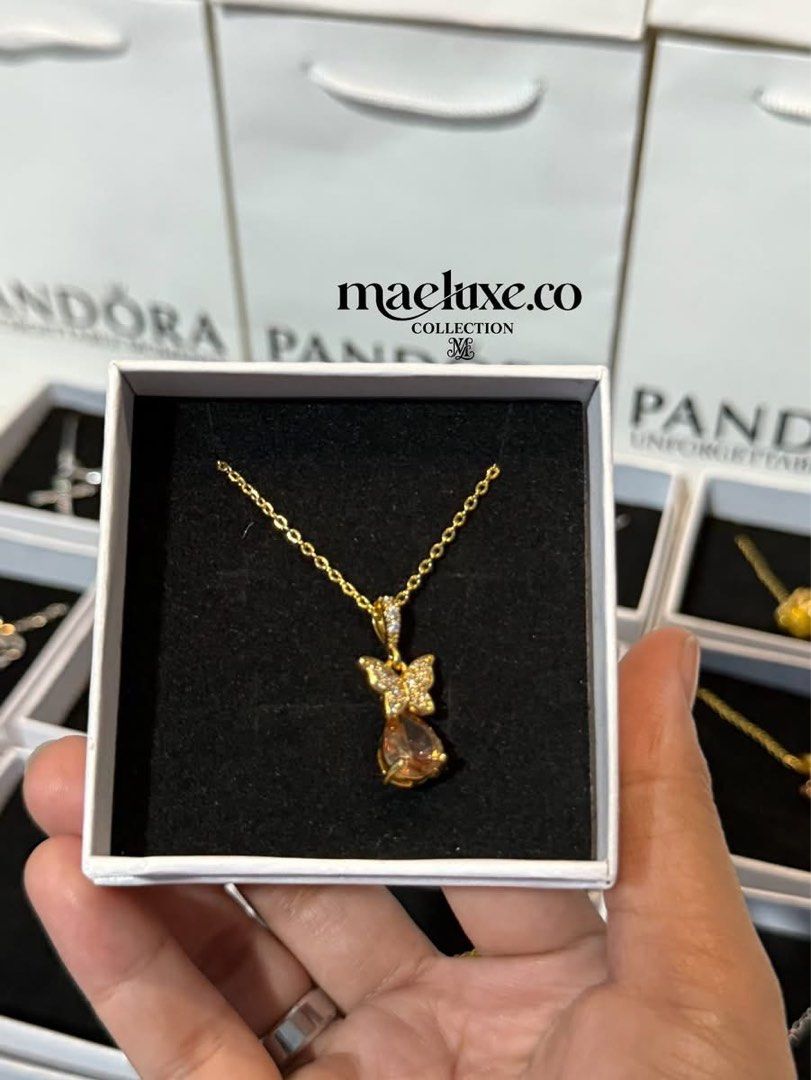 Pandora necklaces dupe (Category: Necklaces) located in Manila. Submitted by maeluxecollection (Listing ID 1463389439, Image 1). Description: 𝐏𝐀𝐍𝐃𝐎𝐑𝐀 𝐍𝐄𝐂𝐊𝐋𝐀𝐂𝐄𝐒 𝐃𝐔𝐏𝐄 ₱199 🖤Complete set with Box and Paper Bag 🖤non-tarnish upon good care 🖤hypoallergenic 📍LEYTE 📦CAN DELIVER/SHIP NATIONWIDE #dupepandora #pandorarings #OrmocCity.