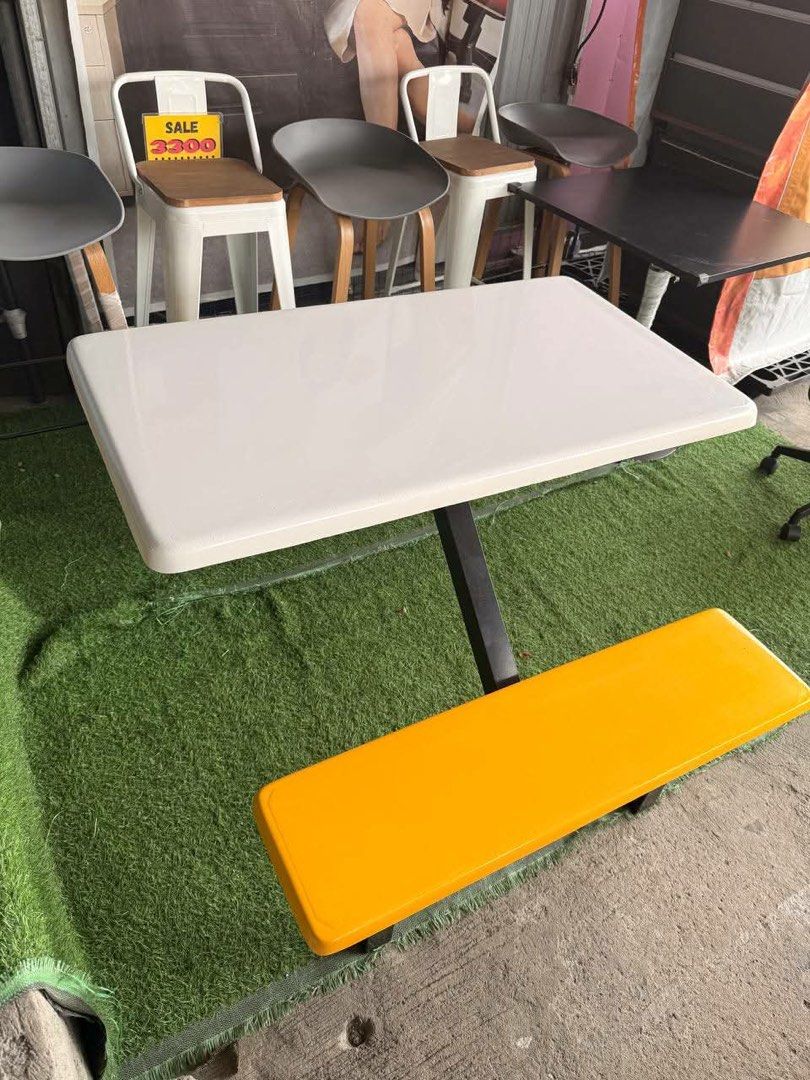 PANTRY TABLE OR CANTEEN TABLE (Category: Tables & Sets) located in Sariaya. Submitted by rarewater.27 (Listing ID 1463361960, Image 2). Description: BRAND NEW pantry table Fiber glass Table top & bench Metal Base .