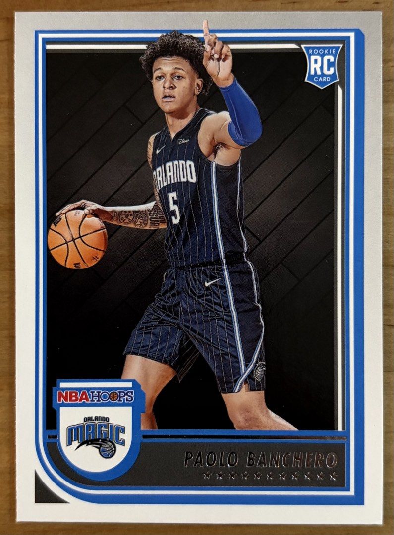 Paolo Banchero | NBA Cards ~ Hoops '22 - '23 (Category: Raw Singles) located in Makati City. Submitted by cardlab (Listing ID 1463338539, Image 1). Description: Items are 💯 authentic/original/legit. About The Card: • '22 - '23 NBA Hoops • Card No. 231 • RC FOR: • Cards ₱99 and below with Card Sleeves • Cards ₱100 and up with Used Toploader • ₱10 for Bnew Tops Packaging (If Shipping): ✔️ Plastic cover ✔️ Cardboard ✔️ Bubble wrap NOTE: • Cards are
