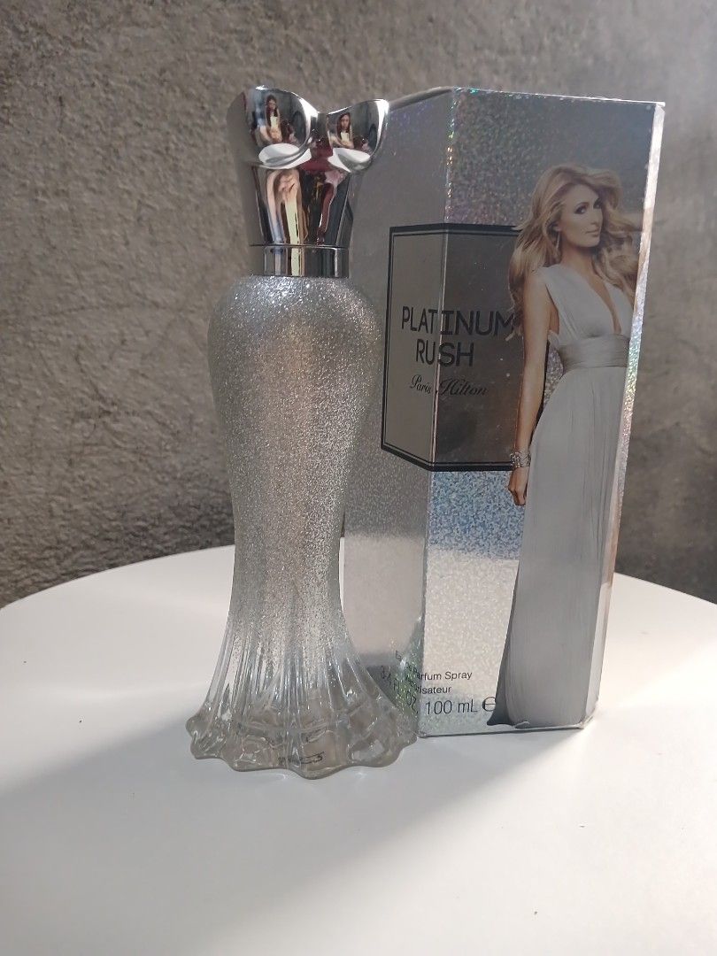 Paris Hilton Platinum Rush Eau de Parfum Spray 100ml (Category: Fragrance & Deodorants) located in Caloocan City. Submitted by ms.shahorca (Listing ID 1463420288, Image 1). Description: Preloved Original Paris Hilton Eau de Parfum✨️ Used once Location: Amparo, Caloocan City Mop: GoTyme Bank/MariBank Courrier: Lalamove/Grab Express .